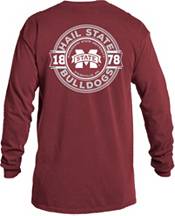 Image One Men's Mississippi State Bulldogs Maroon Rounds Long Sleeve T-Shirt product image