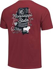 Image One Women's Mississippi State Bulldogs Maroon Doodles T-Shirt product image