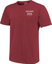 Image One Men's Mississippi State Bulldogs Maroon Retro Poster T-Shirt product image