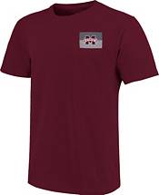 Image One Men's Mississippi State Bulldogs Maroon Baseball Ticket T-Shirt product image