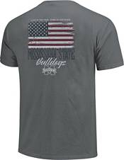 Image One Men's Mississippi State Bulldogs Grey Worn Flag T-Shirt product image