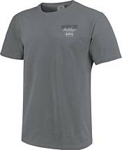 Image One Men's Mississippi State Bulldogs Grey Worn Flag T-Shirt product image