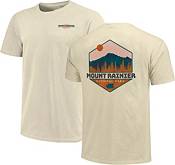 Image One Men's Montana Mount Rainier Hexagon Graphic T-Shirt product image