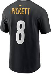 Nike Men's Pittsburgh Steelers Kenny Pickett #8 Logo Black T-Shirt product image