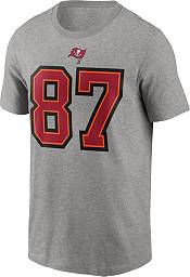 Nike Men's Tampa Bay Buccaneers Rob Gronkowski #87 Grey Logo T-Shirt product image