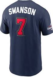Nike Men's Atlanta Braves Dansby Swanson #7 2022 Gold Collection Navy T-Shirt product image