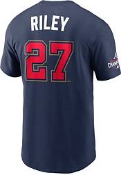 Nike Men's Atlanta Braves Austin Riley #27 2022 Gold Collection Navy T-Shirt product image