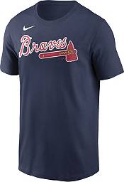 Nike Men's Atlanta Braves Ozzie Albies #1 Navy T-Shirt product image