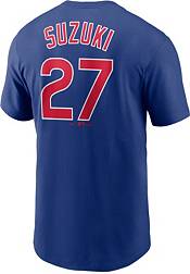 Nike Men's Chicago Cubs Seiya Suzuki #27 Blue T-Shirt product image