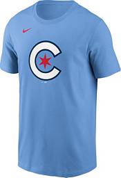 Nike Men's Chicago Cubs Blue 2021 City Connect Graphic T-Shirt product image