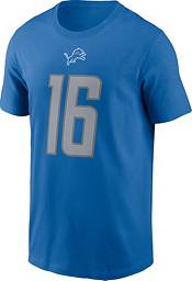 Nike Men's Detroit Lions Jared Goff #16 Blue T-Shirt product image
