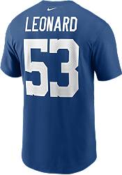 Nike Men's Indianapolis Colts Darius Leonard #53 Blue T-Shirt product image