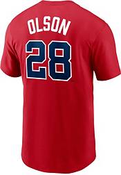 Nike Men's Atlanta Braves Matt Olson #28 Red T-Shirt product image