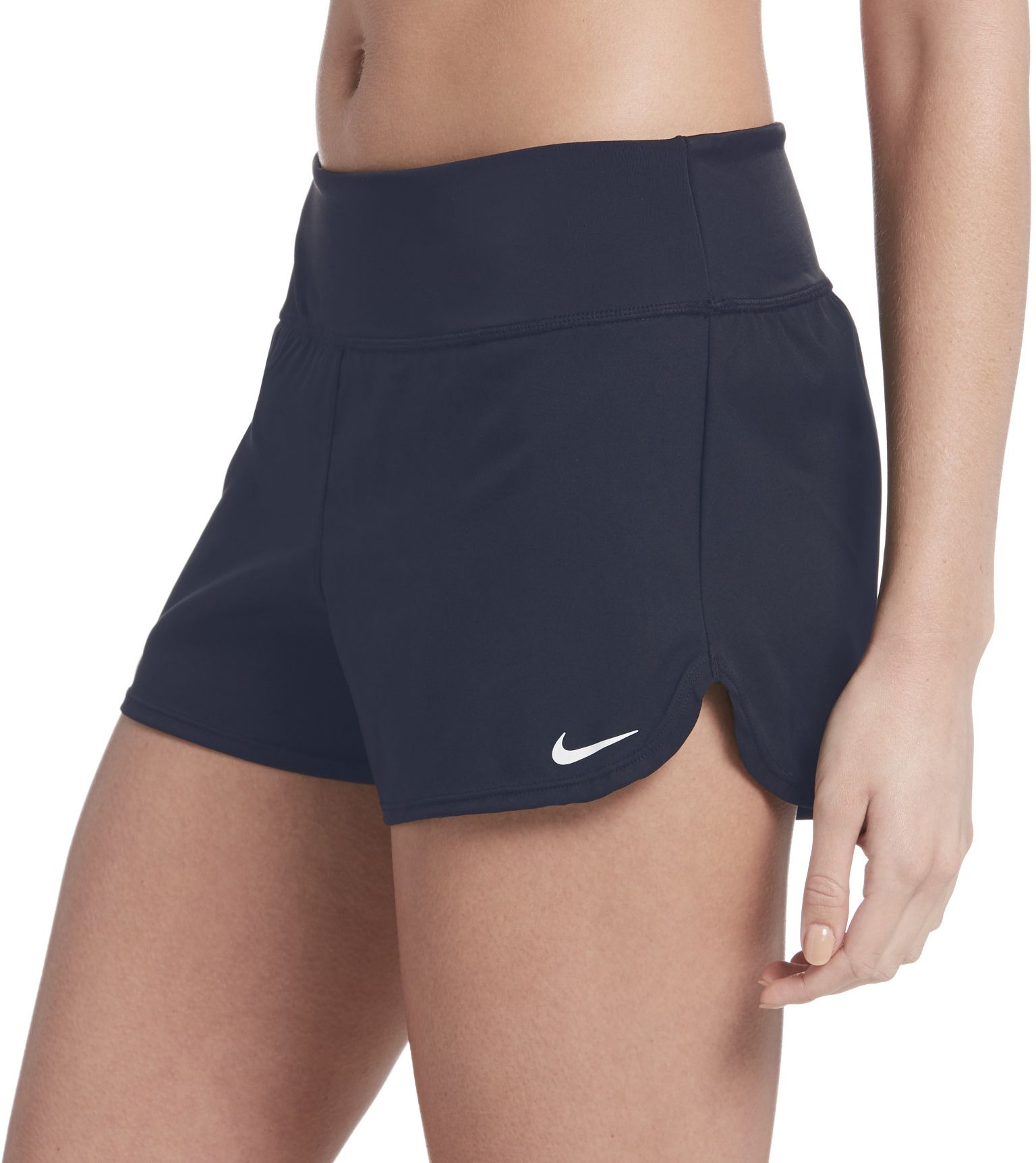 nike swim solid shorts ladies