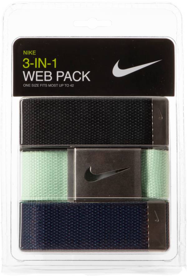 Nike Men's Web Golf Belt 3-Pack