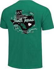 Image One Women's North Texas Mean Green Doodles Green T-Shirt product image