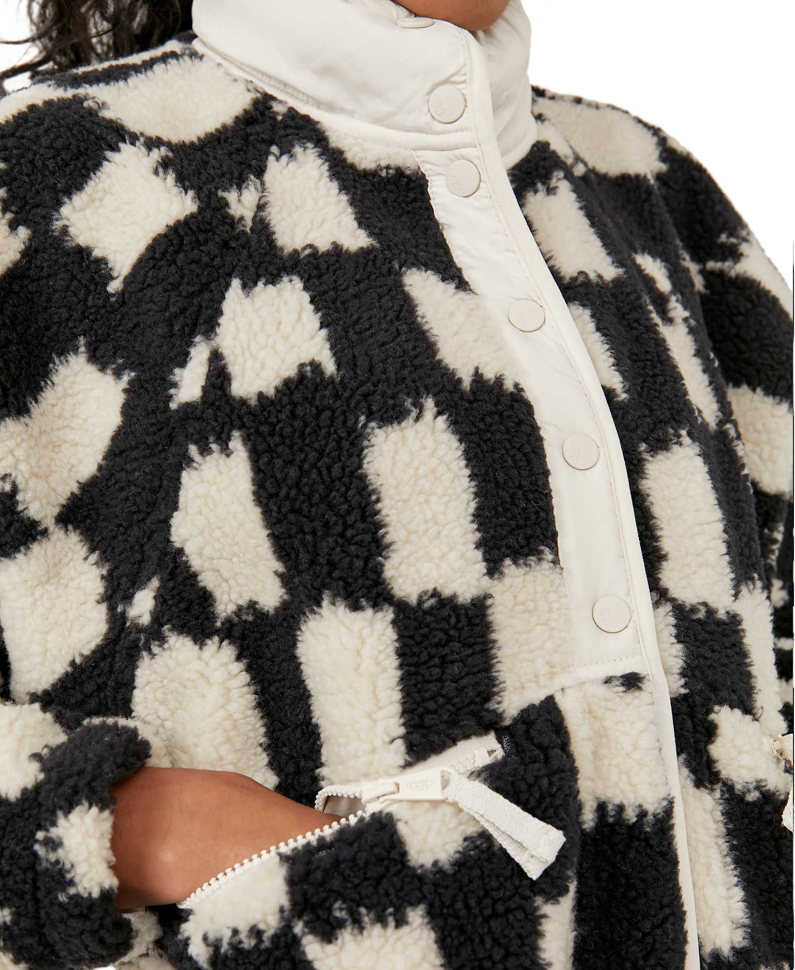 free people checkered fleece