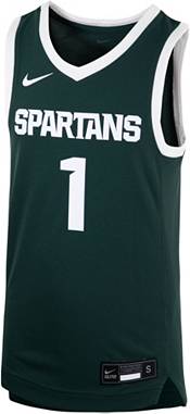 Nike Youth Michigan State Spartans #1 Green Replica Basketball Jersey product image