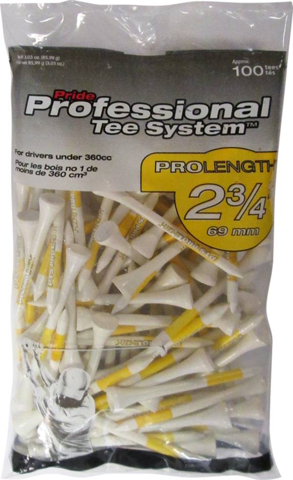 Pride PTS White Golf Tees - 75 Pack product image