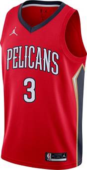 Nike Men's New Orleans Pelicans CJ McCollum #3 Red Dri-FIT Swingman Jersey product image