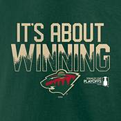 NHL 2022 Stanley Cup Playoffs Minnesota Wild Slogan Green T-Shirt product image