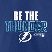 NHL 2022 Stanley Cup Playoffs Tampa Bay Lightning Slogan Blue T-Shirt product image