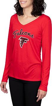 Concepts Sport Women's Atlanta Falcons Marathon Red Long Sleeve T-Shirt product image
