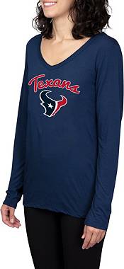 Concepts Sport Women's Houston Texans Marathon Navy Long Sleeve T-Shirt product image