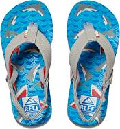 REEF Juniors' Little AHI Blue Shark Flip Flops product image