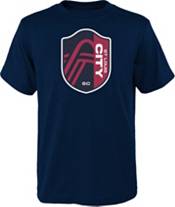 MLS Youth St. Louis City SC Slogan Navy T-Shirt product image