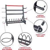 Sunny Health & Fitness All-In-One Weight Storage Rack product image