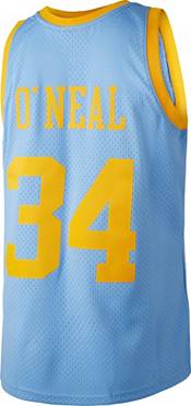 Mitchell & Ness Men's 2001 Los Angeles Lakers Shaquille O'Neal #34 Blue Hardwood Classics Swingman Jersey product image