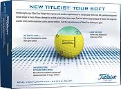 Titleist 2022 Tour Soft Yellow Same Number Personalized Golf Balls product image