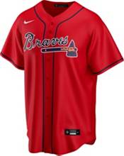 Nike Men's Replica Atlanta Braves Acuna Jr. #13 Red Cool Base Jersey product image