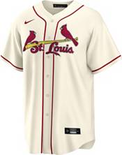 Nike Men's St. Louis Cardinals Nolan Arenado #28 Cream Replica Cool Base Jersey product image