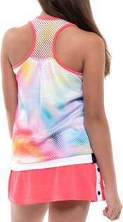 Lucky In Love Girls' Tropic Ombre Net Crop Tennis Tank Top product image