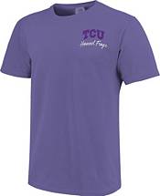 Image One Women's TCU Horned Frogs Purple Double Trouble T-Shirt product image