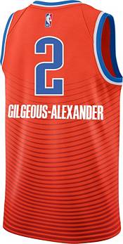 Nike Men's Oklahoma City Thunder Shai Gilgeous-Alexander #2 Orange Dri-FIT Swingman Jersey product image