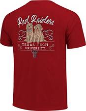 Image One Women's Texas Tech Red Raiders Red Double Trouble T-Shirt product image
