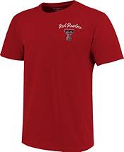 Image One Women's Texas Tech Red Raiders Red Double Trouble T-Shirt product image