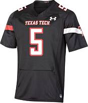 Under Armour Men's Texas Tech Red Raiders Patrick Mahomes II #5 Black Replica Football Jersey product image