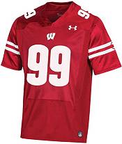 Under Armour Men's Wisconsin Badgers J.J. Watt #99 Red Replica Football Jersey product image