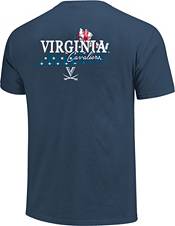 Image One Men's Virginia Cavaliers Blue Stars N Stripes T-Shirt product image