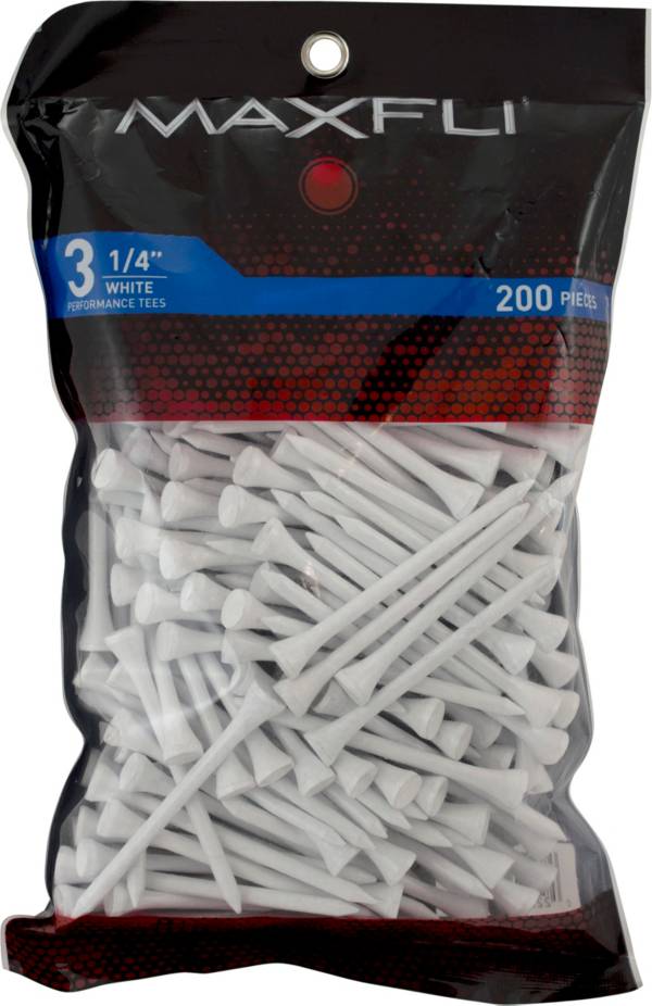 Maxfli 3 1/4'' White Golf Tees - 200 Pack product image