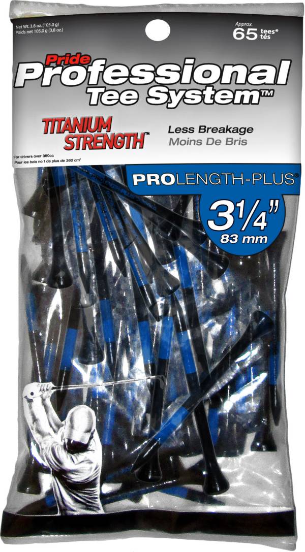 Pride Sports 3.25'' Titanium Golf Tees – 65-Pack
