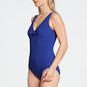 CALIA Women's Textured Tie Front One Piece Swimsuit product image