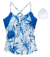 CALIA Women's Plus Size Ruched Tankini Top product image