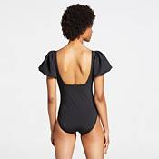 CALIA Women's Puff Sleeve One Piece Swimsuit product image