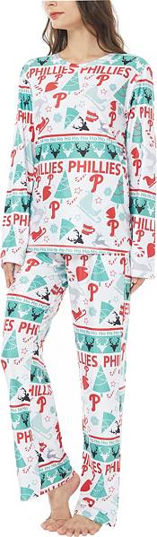 Concepts Sport Women's Philadelphia Phillies Holiday Advent Pant and Long Sleeve T-Shirt Sleep Set product image