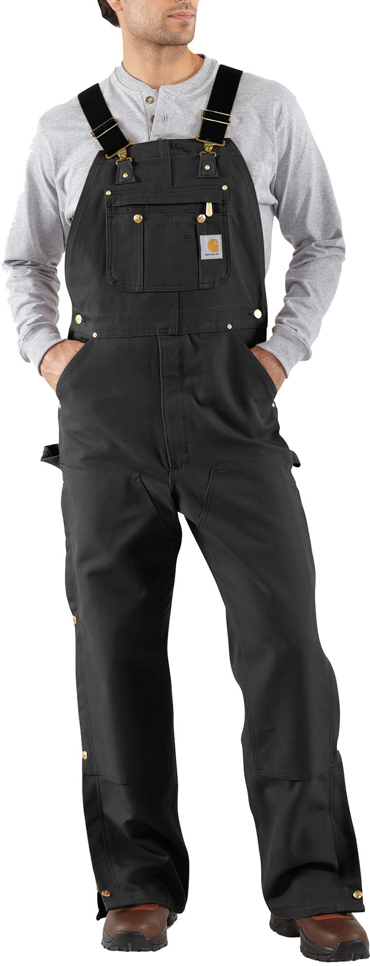 Carhartt Men's Unlined Zip-To-Thigh Duck Bibs | Dick's Sporting Goods